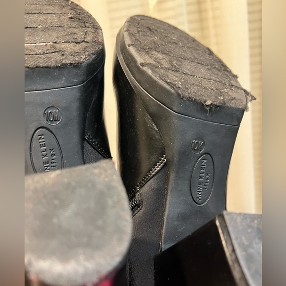 Anne Klein Black Ankle Boots, Women’s Size 10M - Picture 8 of 13